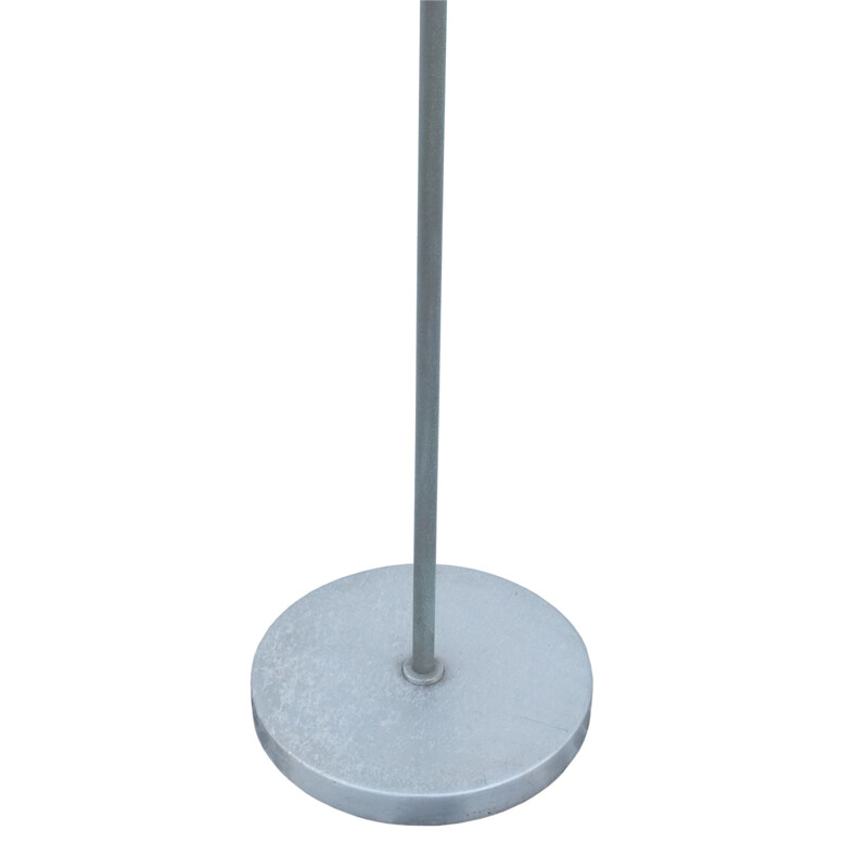 Vintage enamelled aluminium floor lamp Stilux, Italy 1960