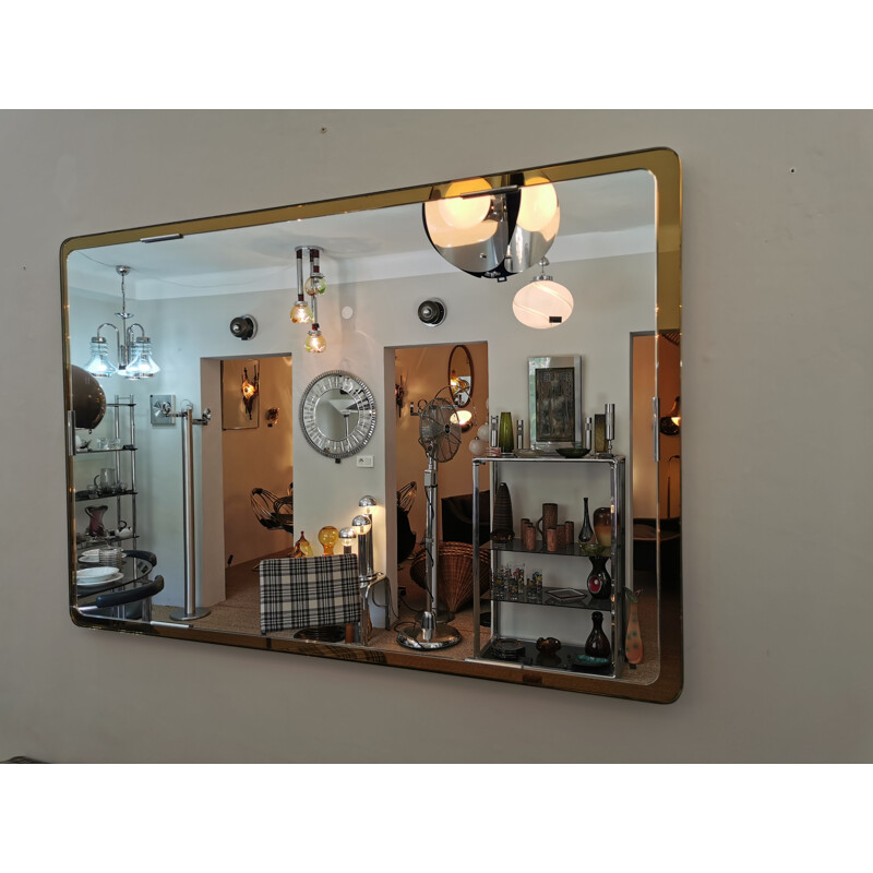 Vintage double mirror XXL Italian 1976