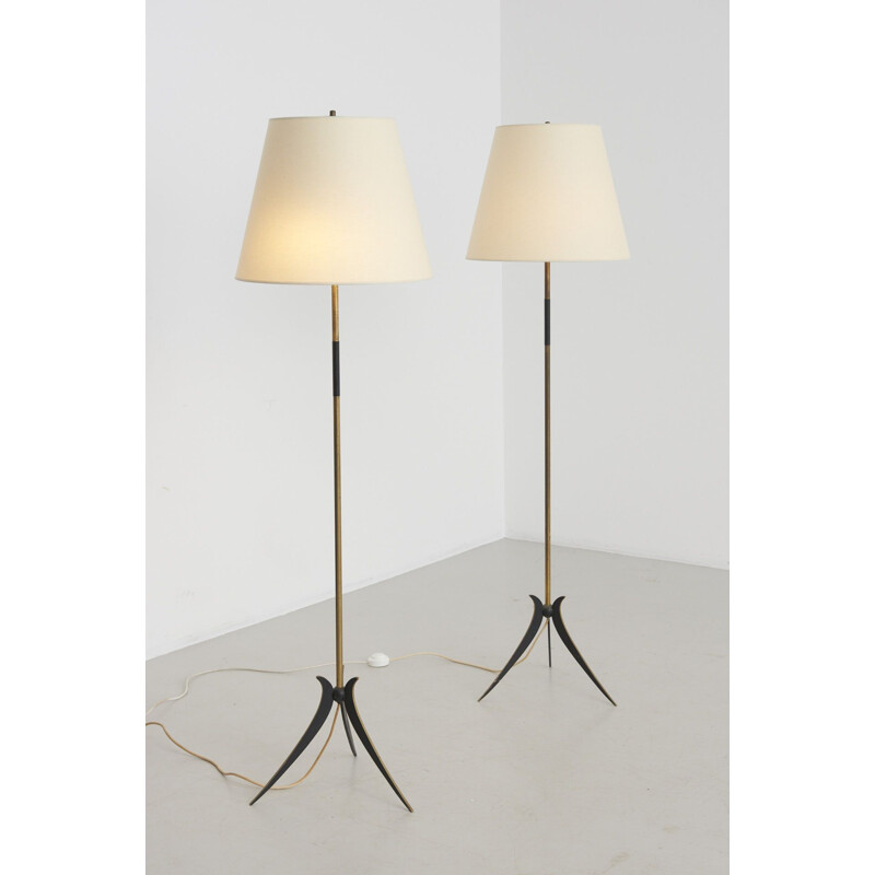 Pair of Vintage Floor Lamps Italian 1950s