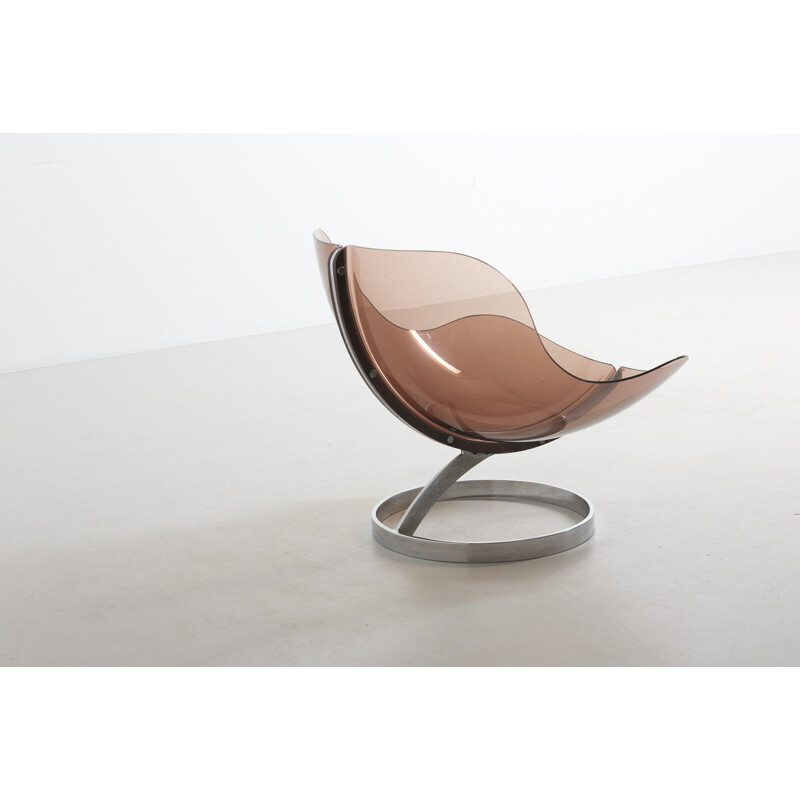 Fauteuil lounge vintage "Sphere" de Boris Tabacoff, France 1970