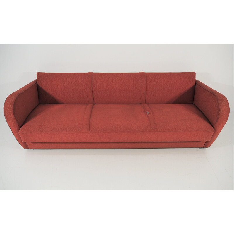 Vintage H 363 Sofa Jindřich Halabala, Art Deco 1930s