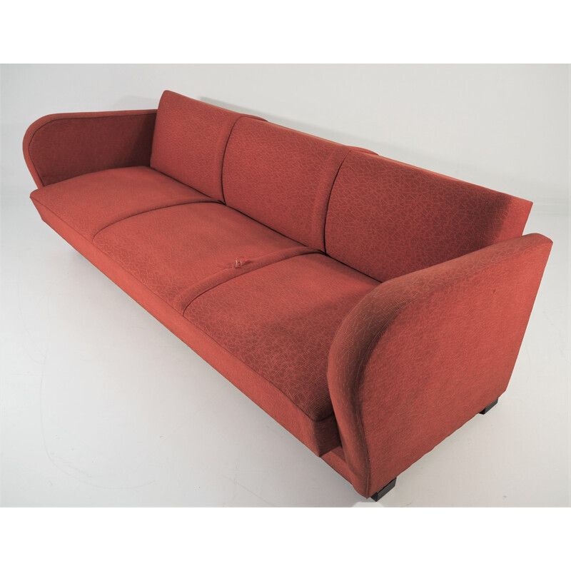 Vintage H 363 Sofa Jindřich Halabala, Art Deco 1930s