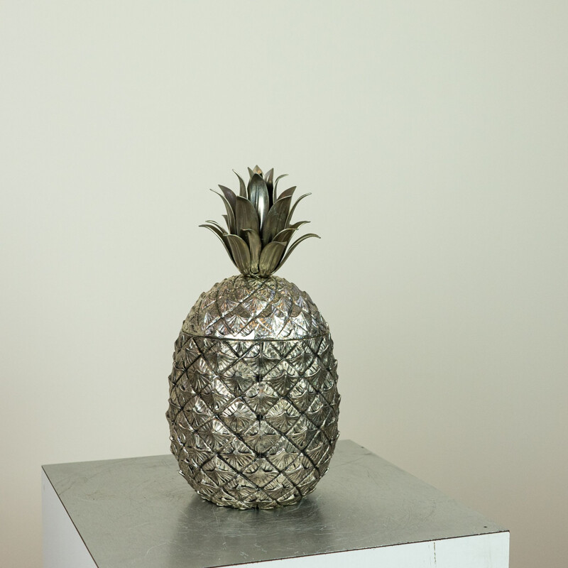 Seau à glace vintage Ananas par Mauro Manetti, Italie, 1950