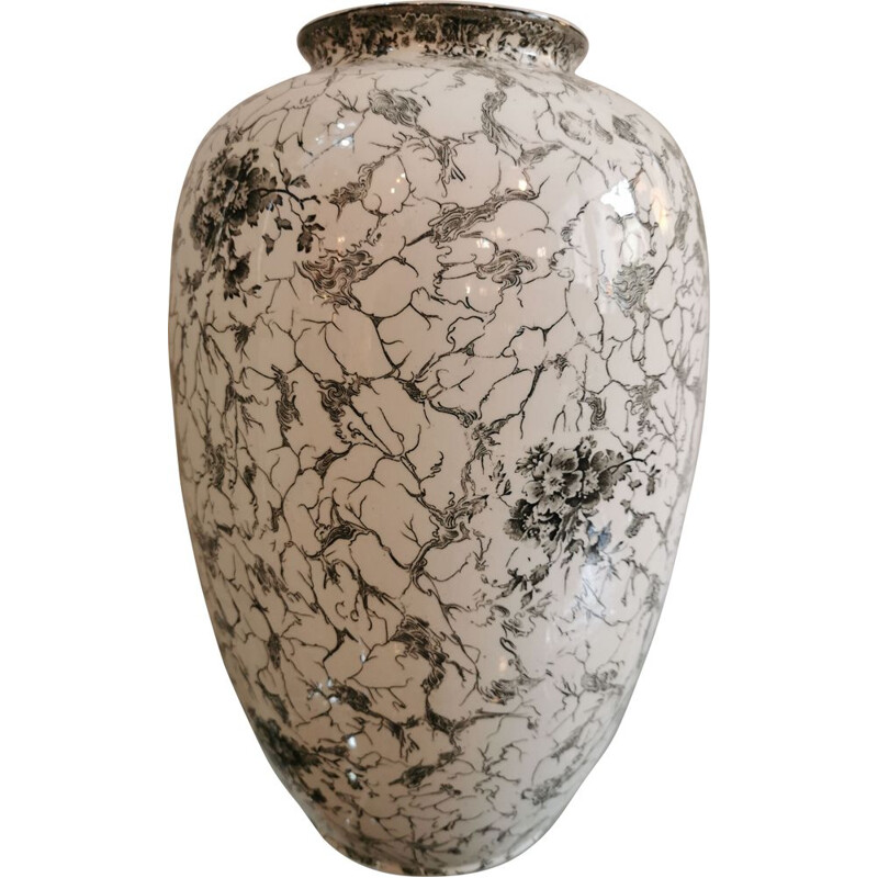 Vintage ceramic vase XXL Villeroy and Boch Mettlach N 4126 1960