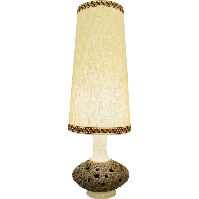 Large Vintage Table Lamp in Sandstone