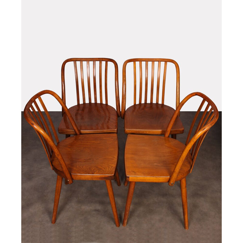 Set of 4 vintage chairs by Antonin Suman, 1960