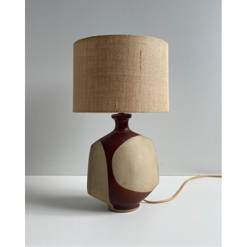 Lampe de table vintage en poterie 'Nanceddan' par Peter Ellery pour Tremaen, 1960