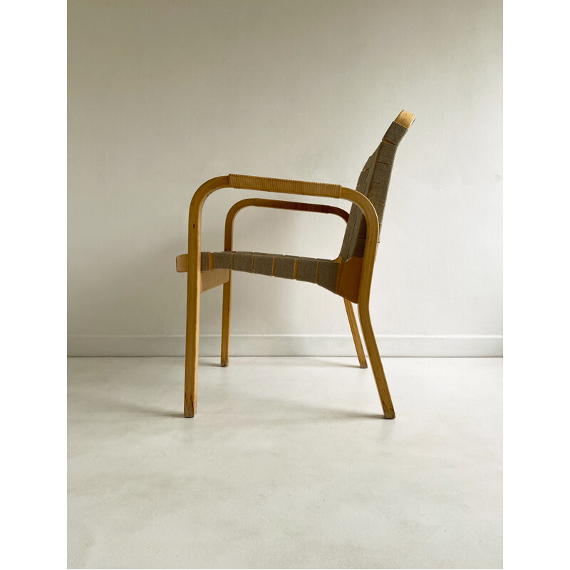 Vintage curved wood chair 'Model 45' Alvar Aalto for Artek 1940