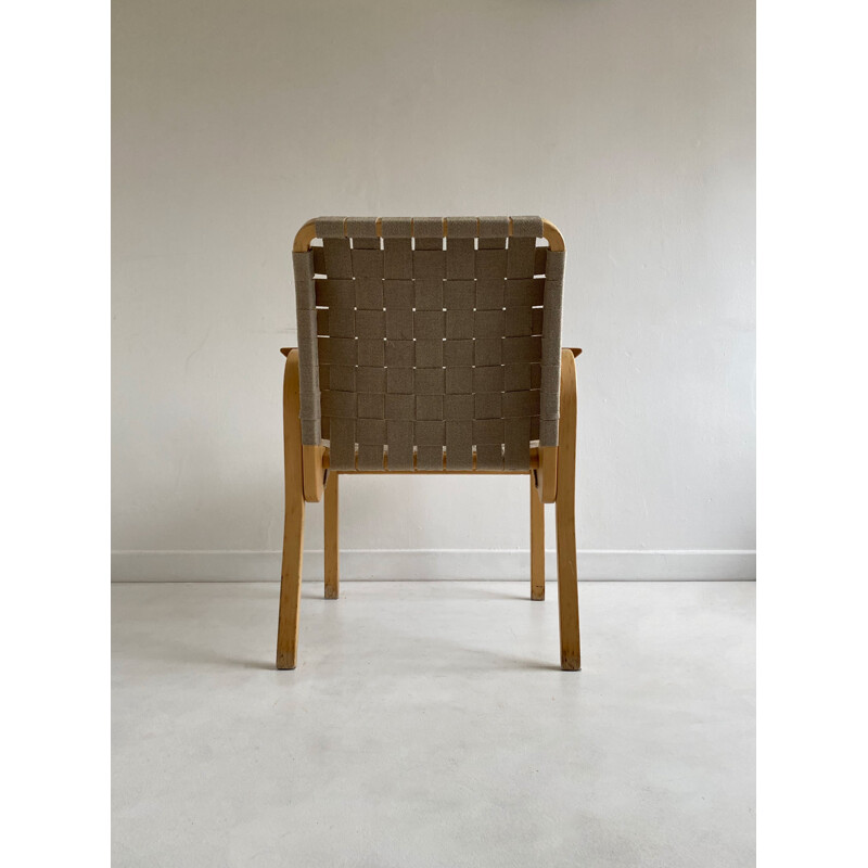 Vintage curved wood chair 'Model 45' Alvar Aalto for Artek 1940