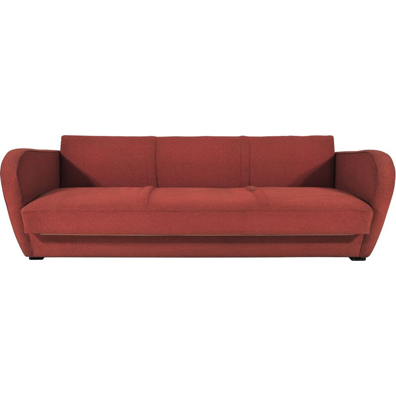 Vintage H 363 Sofa Jindřich Halabala, Art Deco 1930s