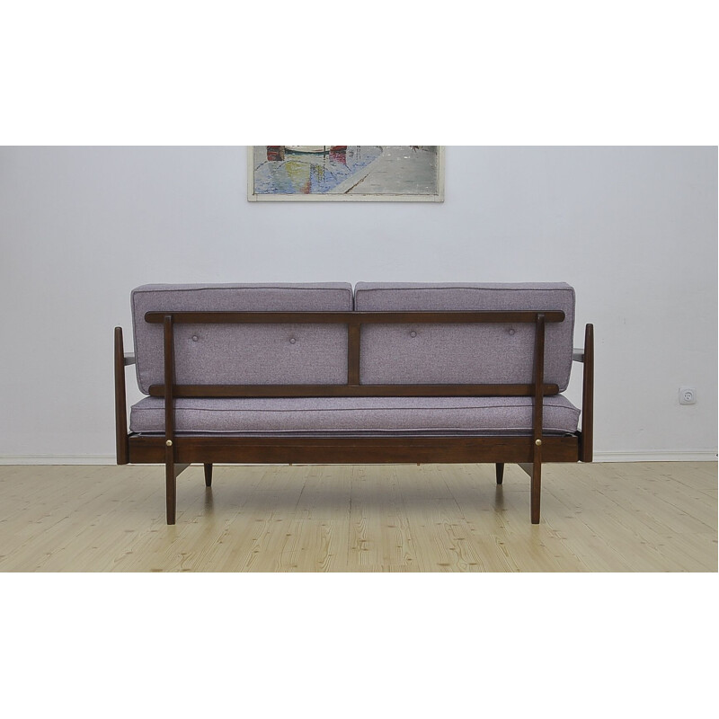 Vintage Extendable Sofa with Wool Upholstery, Day Bed, 1960s