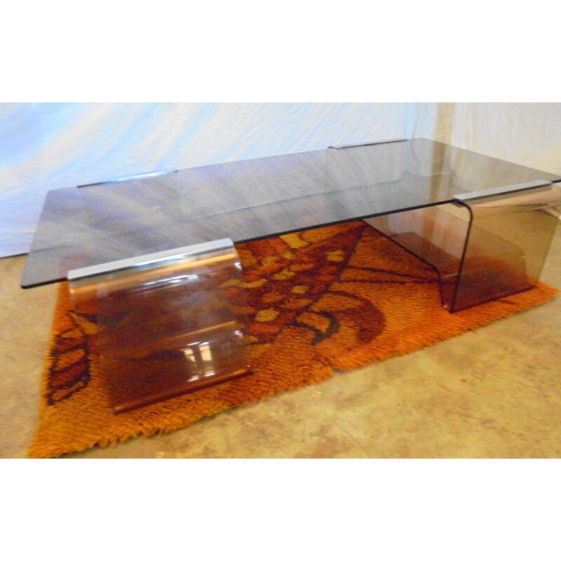 Table basse vintage de Michel Dumas 1970