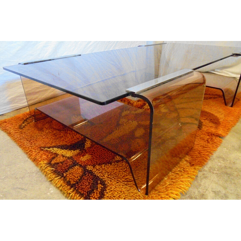 Vintage coffee table by Michel Dumas 1970