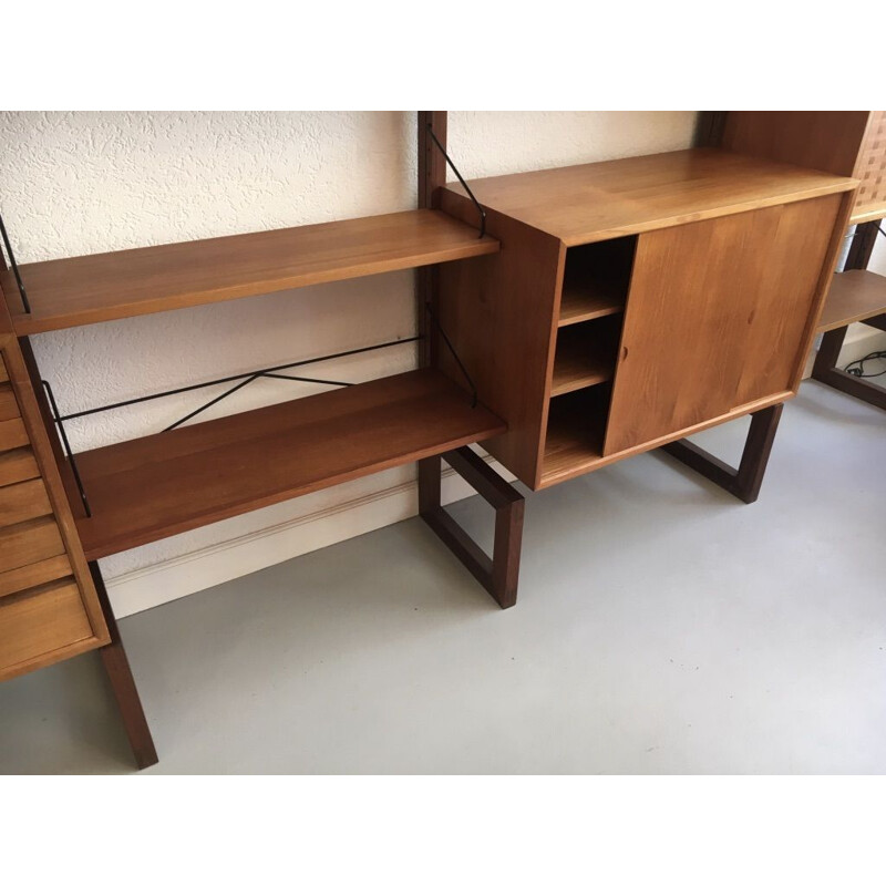 Modular vintage teak shelves by Poul Cadovius, Denmark 1960