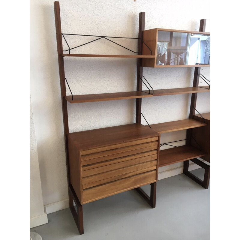 Modular vintage teak shelves by Poul Cadovius, Denmark 1960