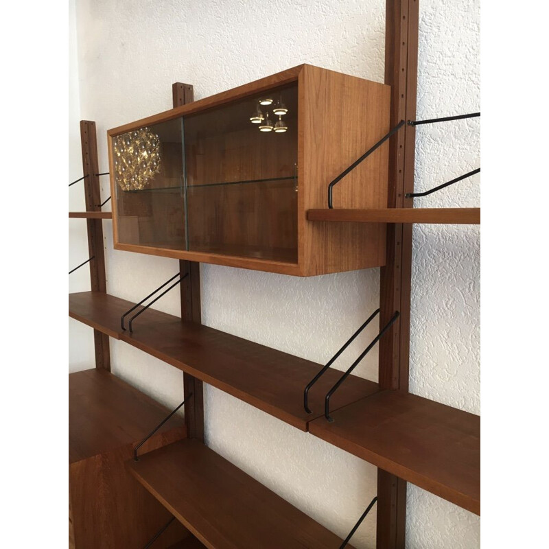 Modular vintage teak shelves by Poul Cadovius, Denmark 1960