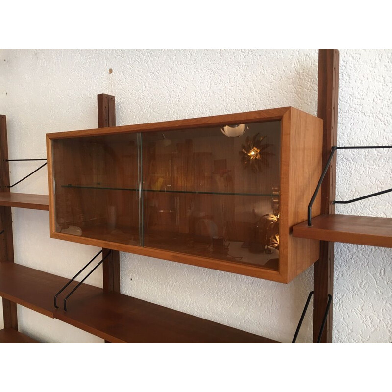 Estanterías modulares vintage de teca de Poul Cadovius, Dinamarca 1960