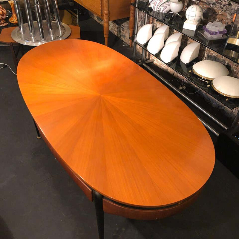 Mid-Century Rosewood Italian Dining Table 1950