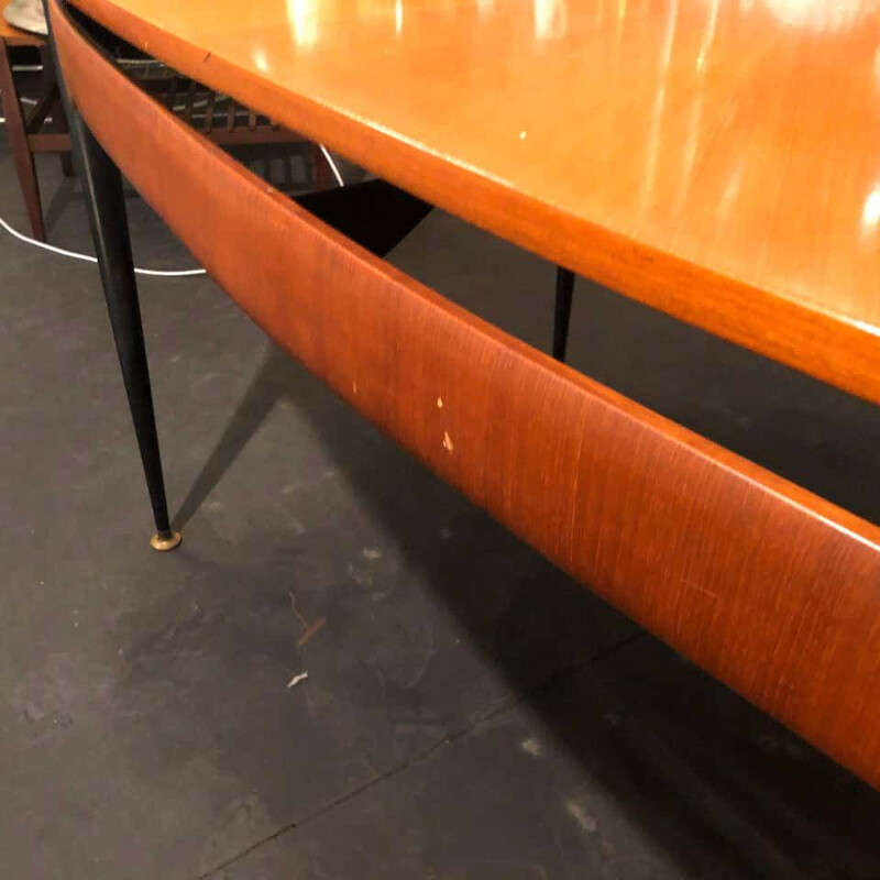 Mid-Century Rosewood Italian Dining Table 1950