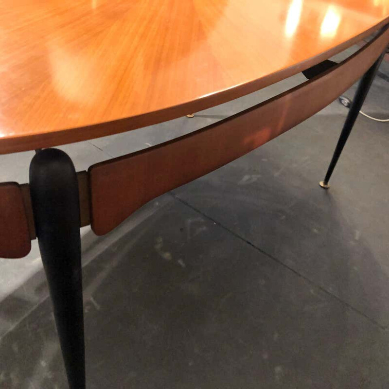 Mid-Century Rosewood Italian Dining Table 1950