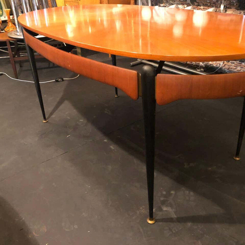 Mid-Century Rosewood Italian Dining Table 1950