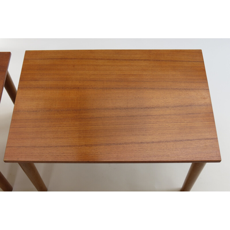 Pair Of Midcentury Teak Side Tables Borge Mogensen 1960s