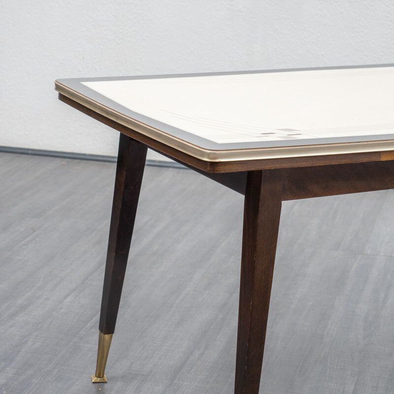 Vintage dining table, height-adjustable 1950s