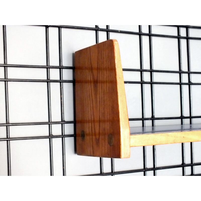 Vintage wall mounted bookcase by PFR studio Gio Ponti 1950