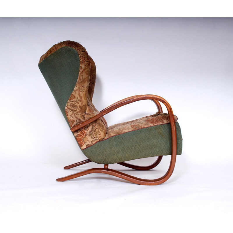 Pair of prototype wing chairs, Halabala model H-269, 1930s