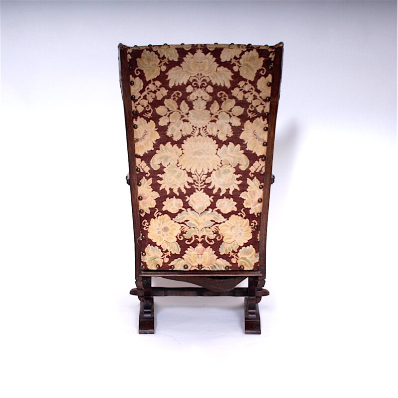 Vintage Old castle chair, Czechoslovakia 1900s