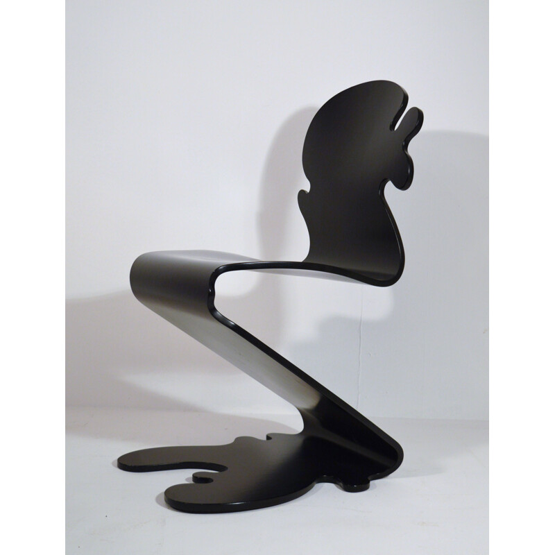 Pantonic chair in plywood, Verner PANTON - 1990s