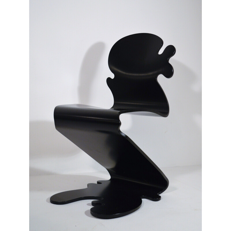 Pantonic chair in plywood, Verner PANTON - 1990s