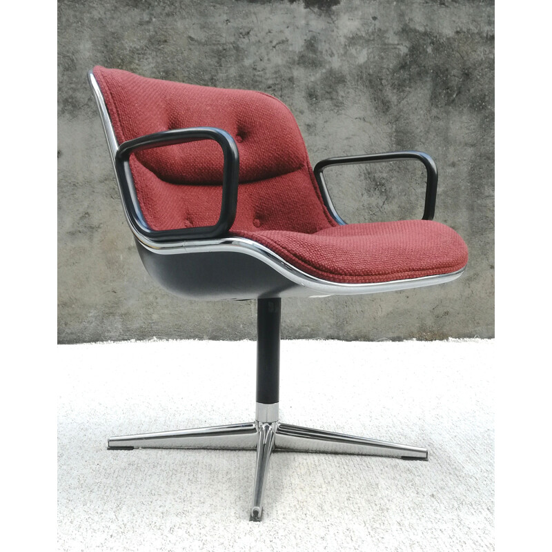 Vintage Executive chair armchair de Charles Pollock 1970