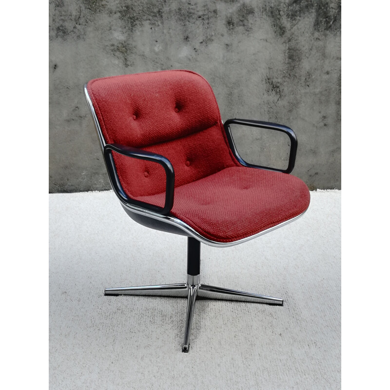 Vintage Executive chair armchair de Charles Pollock 1970