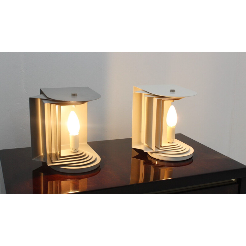 Pair of Table Lamps by Gabriel D'Ali for Francesconi Erasmo  1960s