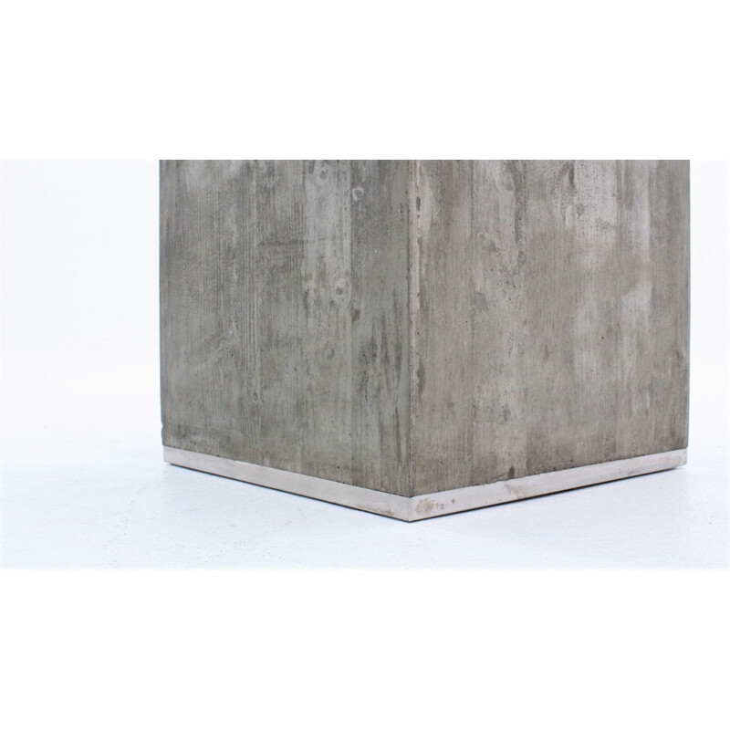 Vintage Concrete Dining Table by Sergio and Giorgio Saporiti for Saporiti Italia 1970s