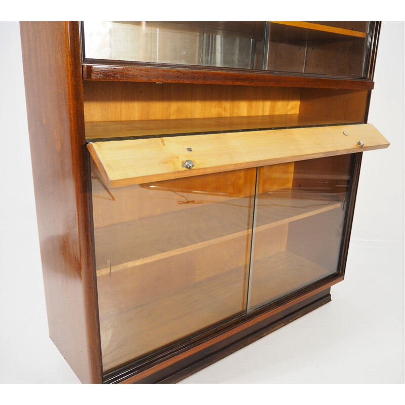 Vintage Walnut Display Cabinet, 1960s