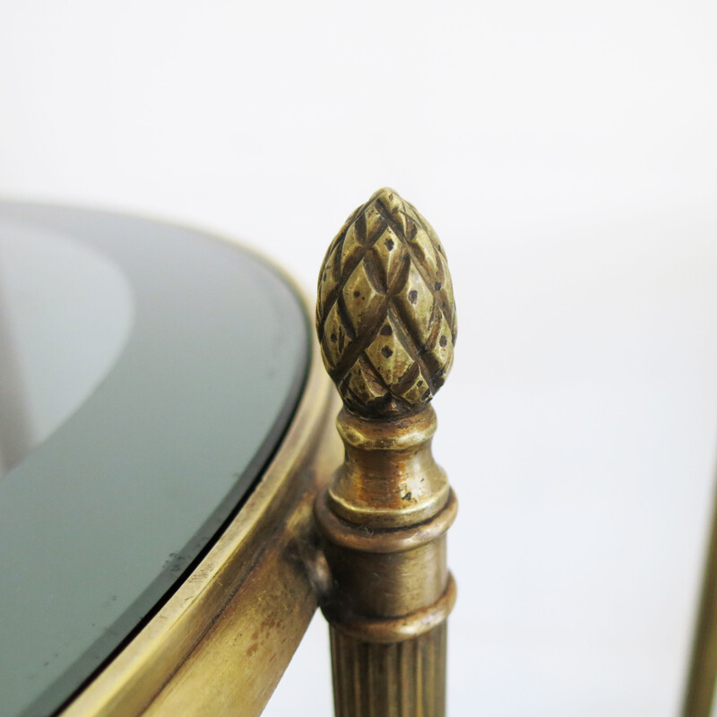 Pair of Mid-Century Brass Side Tables, French 1960s