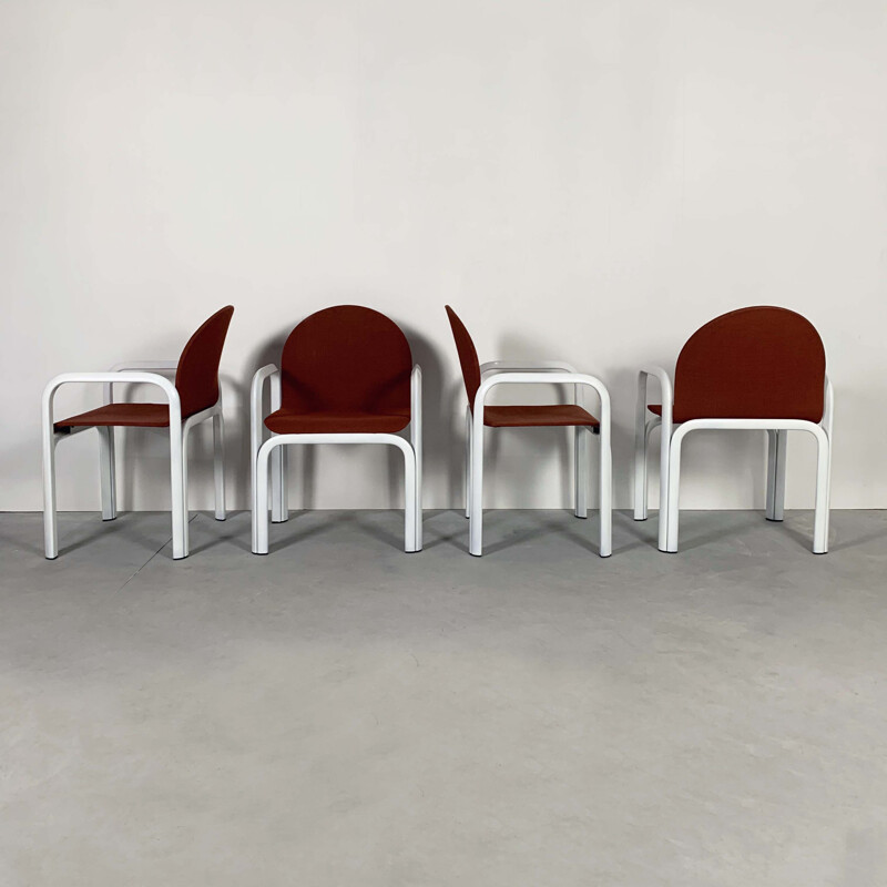 Set of 6 vintage Orsay Armchairs by Gae Aulenti for Knoll, 1970s