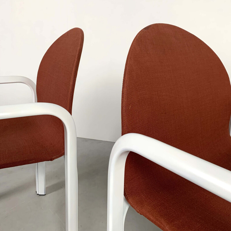 Set of 6 vintage Orsay Armchairs by Gae Aulenti for Knoll, 1970s