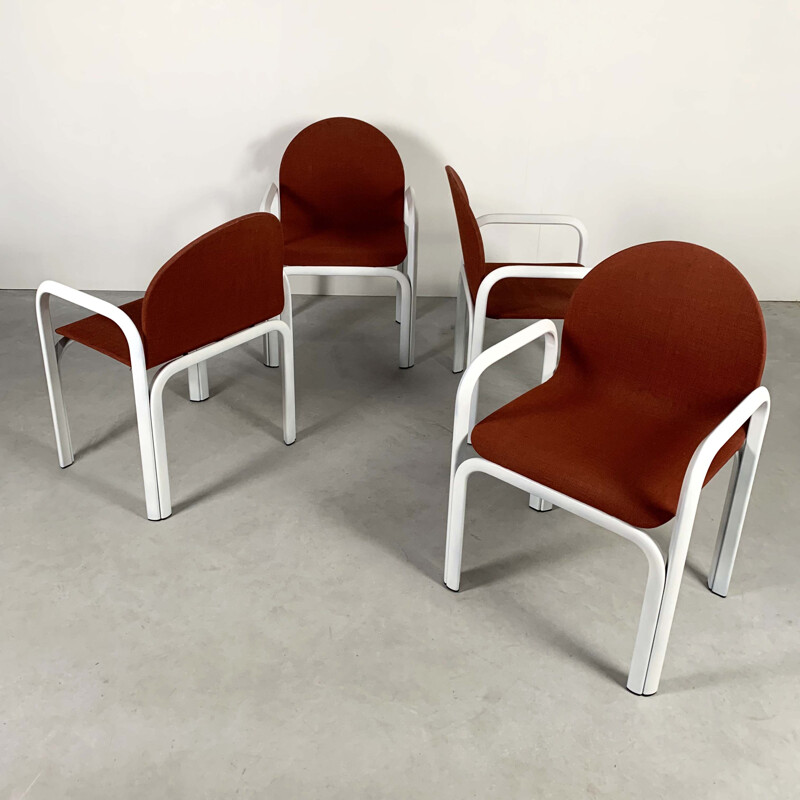 Set of 6 vintage Orsay Armchairs by Gae Aulenti for Knoll, 1970s