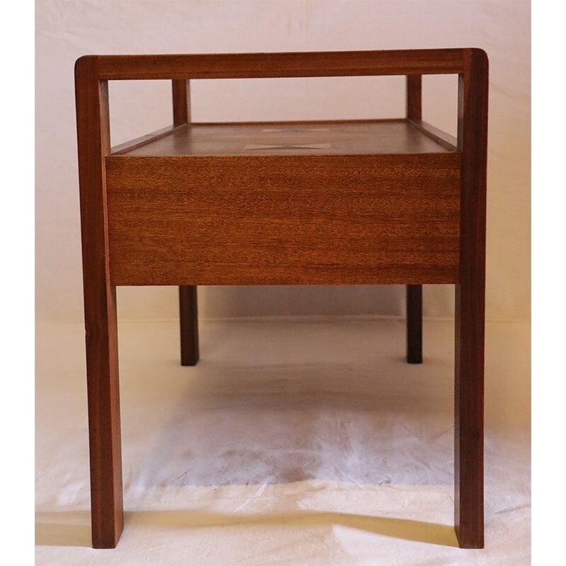 Table de chevet vintage en bois 1960
