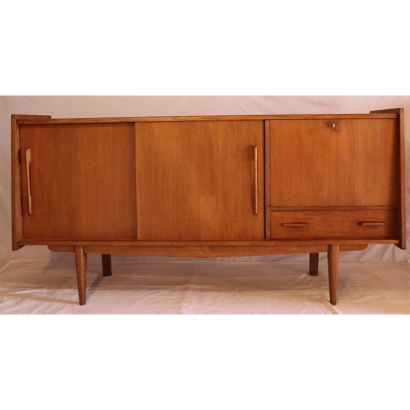 Vintage French oak sideboard 1950