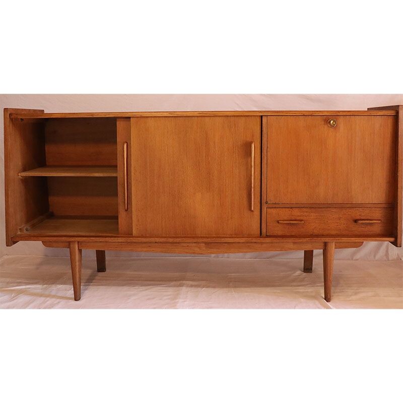 Vintage French oak sideboard 1950