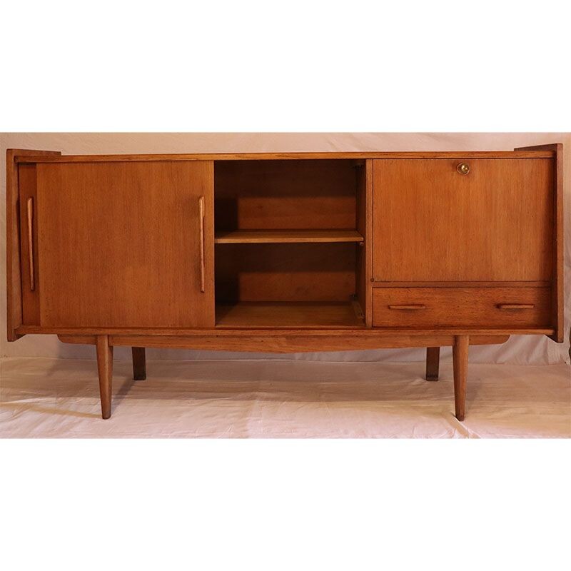 Vintage French oak sideboard 1950