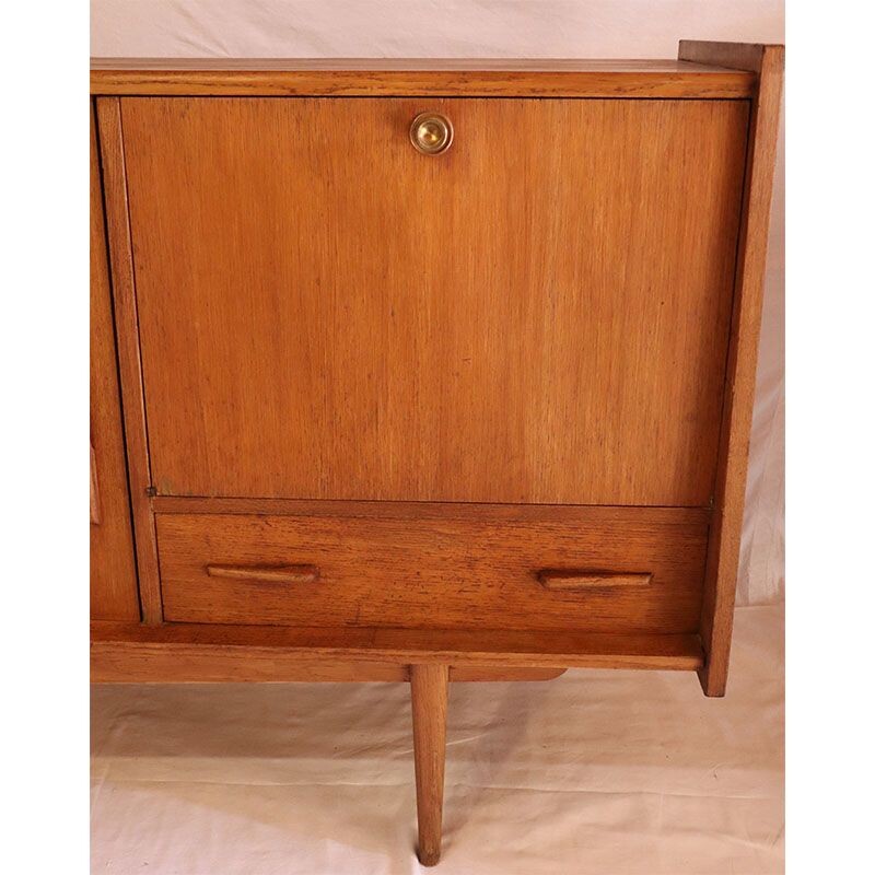 Vintage French oak sideboard 1950