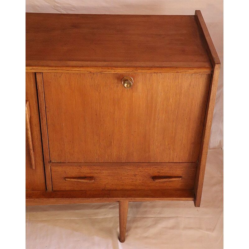 Vintage French oak sideboard 1950