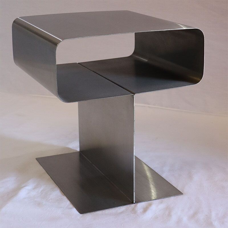 Vintage steel side table 1970