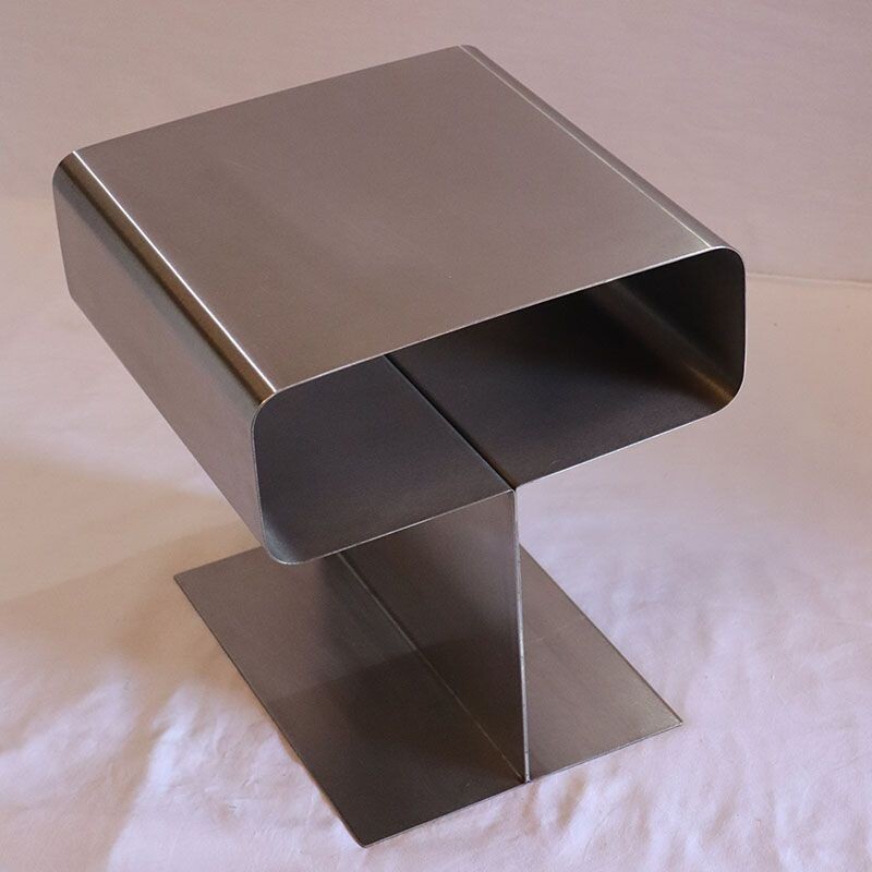 Vintage steel side table 1970