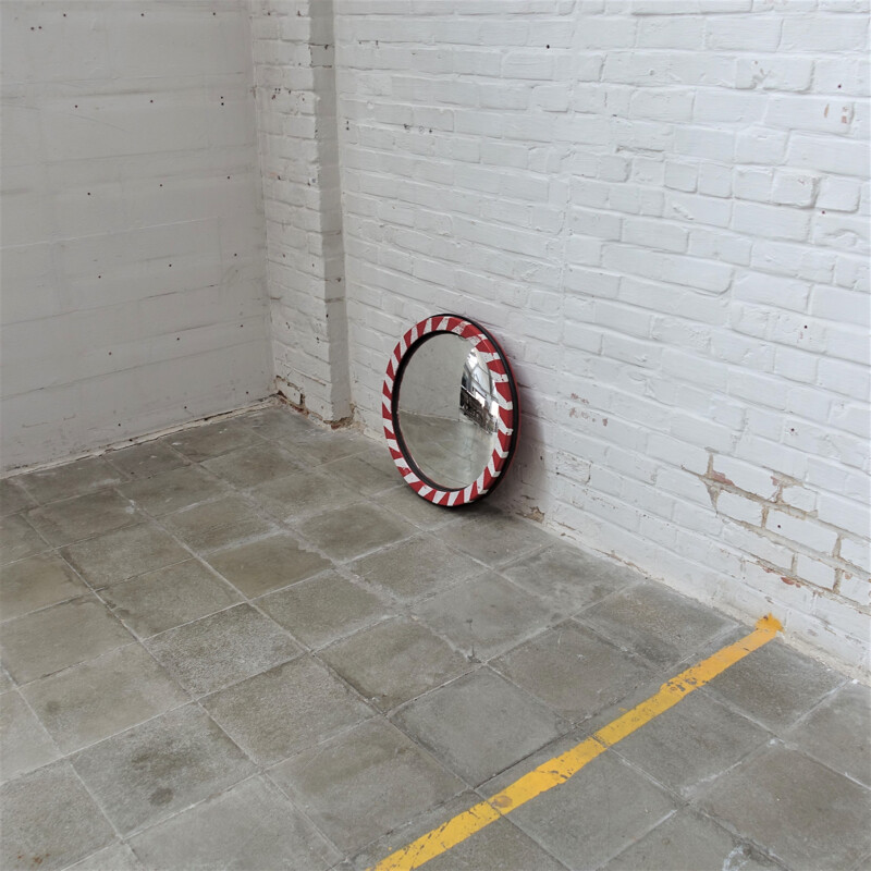 Vintage Industrial convex mirror